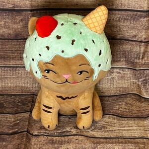 Moriah Elizabeth Eustace Mint Chocolate Chip Ice Cream Cat Plush Stuffed Animal